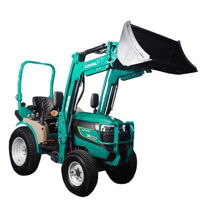 Kompakttraktor Lovol 25 hk med frontlæsser, uden førerhus