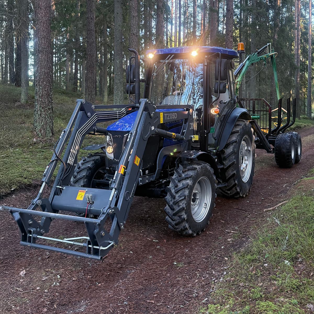 Traktor Lovol 75 hk 4wd med frontlæsser, Stage V