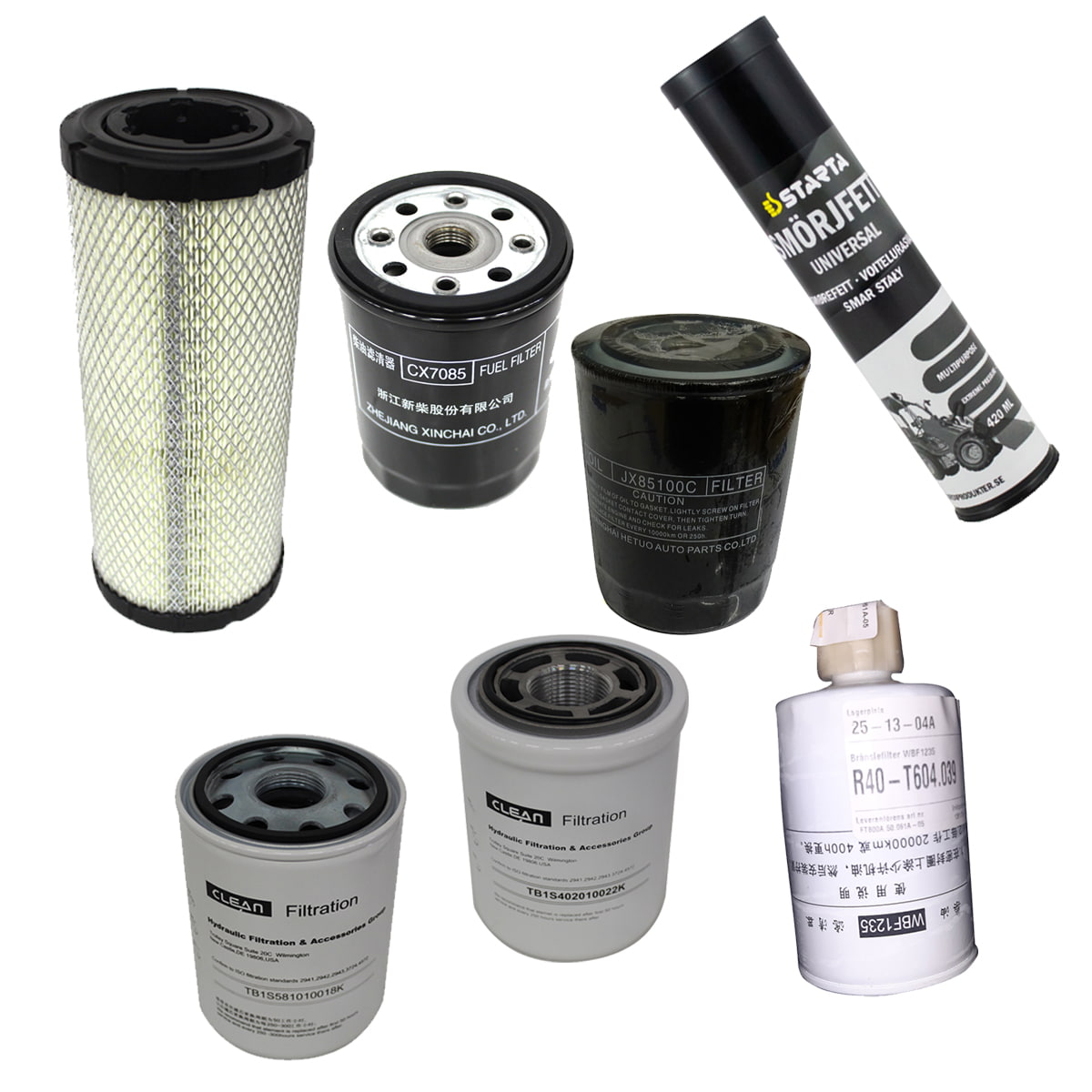 Servicekit til Traktor TBM504C Stage 3, Plus